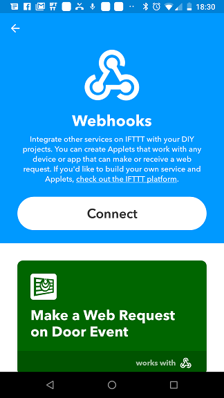 IFTTT Webhooks