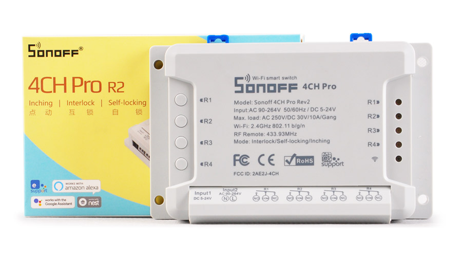 Sonoff 4CH Pro R2 manuale italiano | Google Home