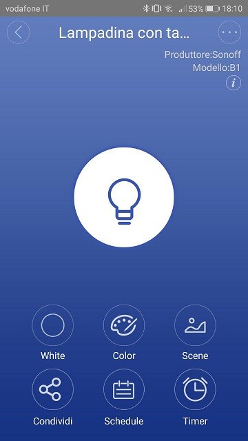 Lampadina WiFi Sonoff B1
