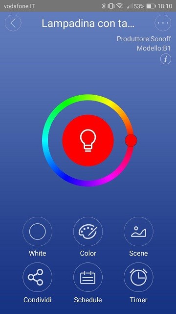 Lampadina WiFi Sonoff B1