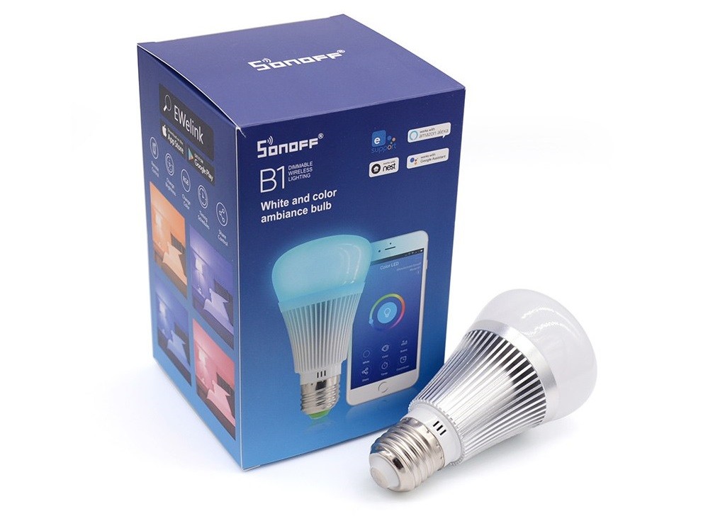 Lampadina WiFi Sonoff B1 gestire le luci con Alexa