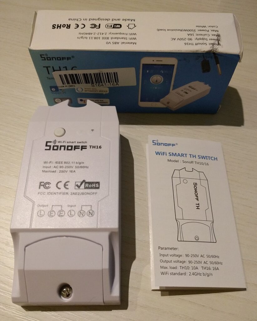 Unboxing Sonoff TH16