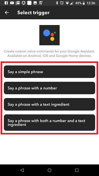 IFTTT Google Home