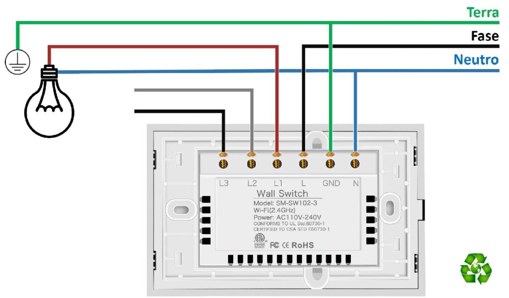 Jinvoo Smart WiFi Touch US Schema Collegamento