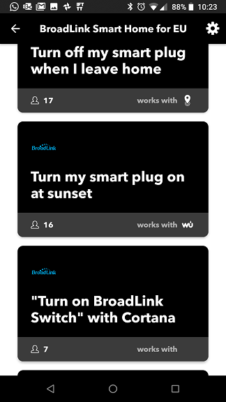 Broadlink IFTTT