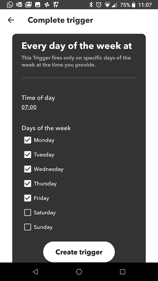 IFTTT Broadlink