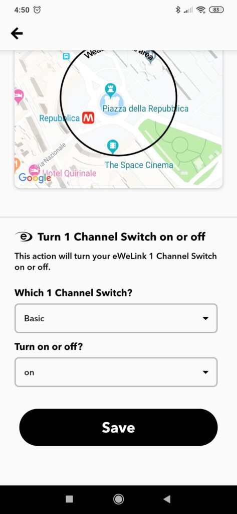 IFTTT Sonoff eWeLink Smart Home Weather Underground