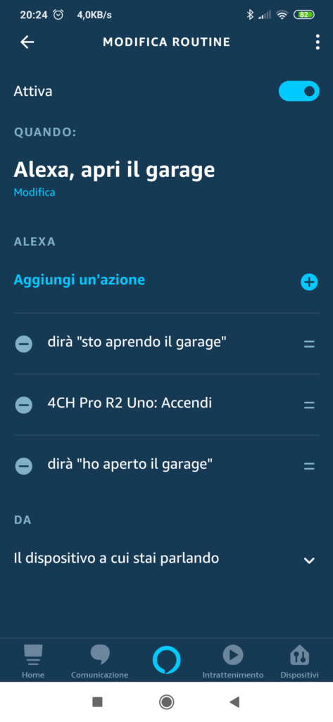 Routine Alexa