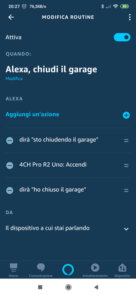 Routine Alexa