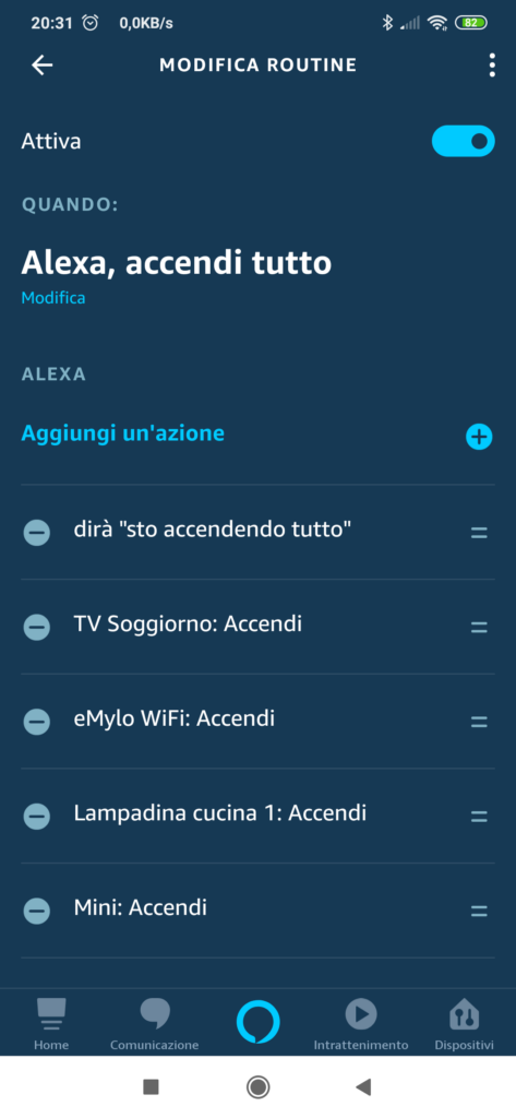 Routine Alexa