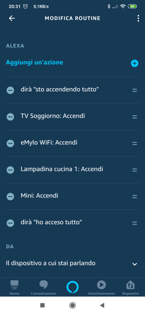 Routine Alexa