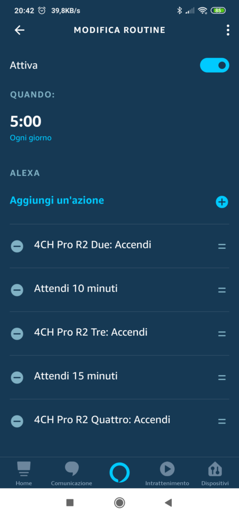 Routine Alexa