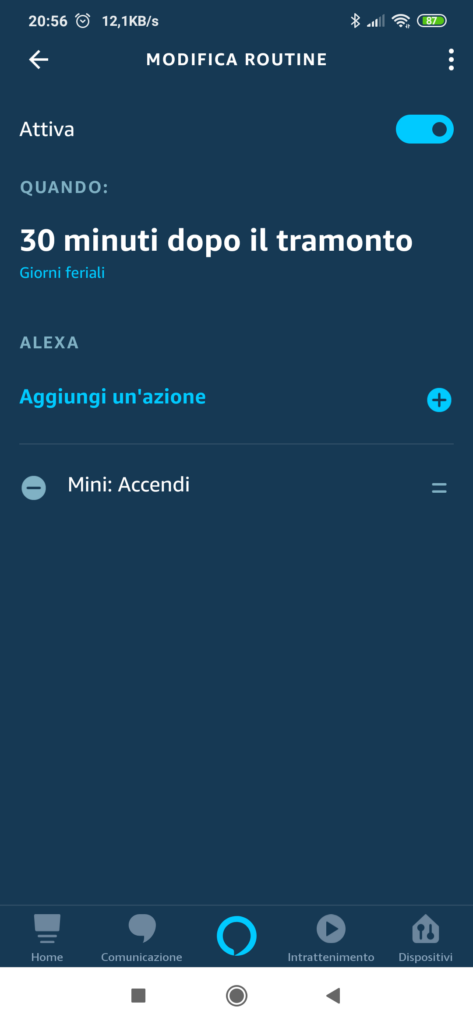 Routine Alexa