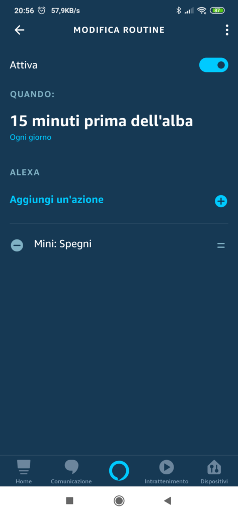 Routine Alexa