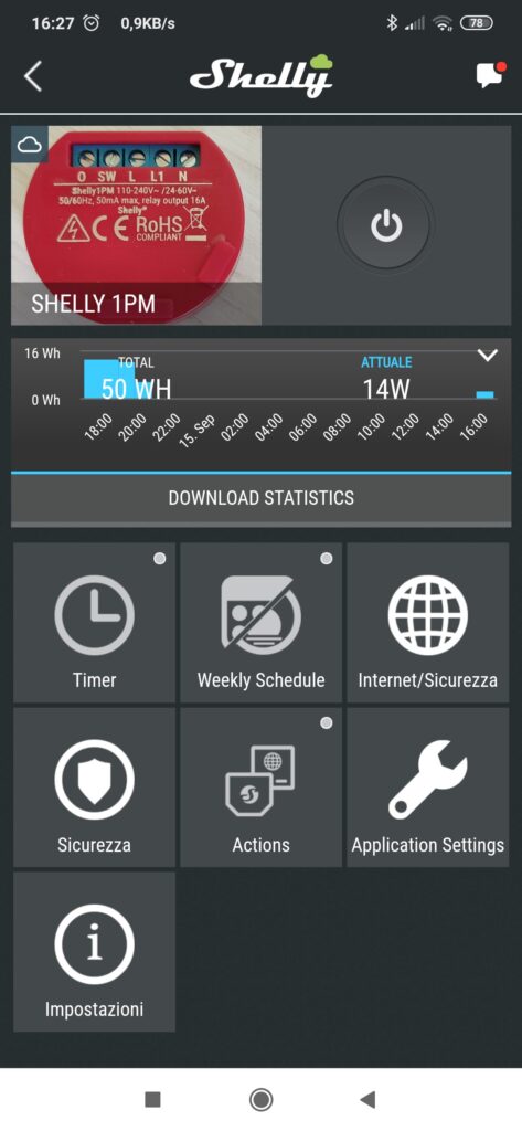 Shelly Cloud App