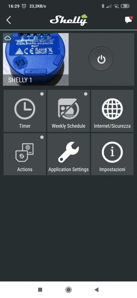 Shelly Cloud App