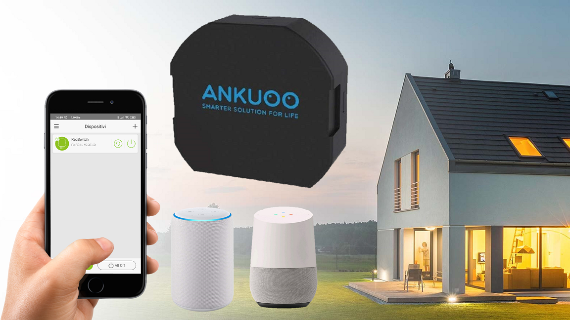 Ankuoo REC switch interruttore WiFi da incasso | Istruzioni complete
