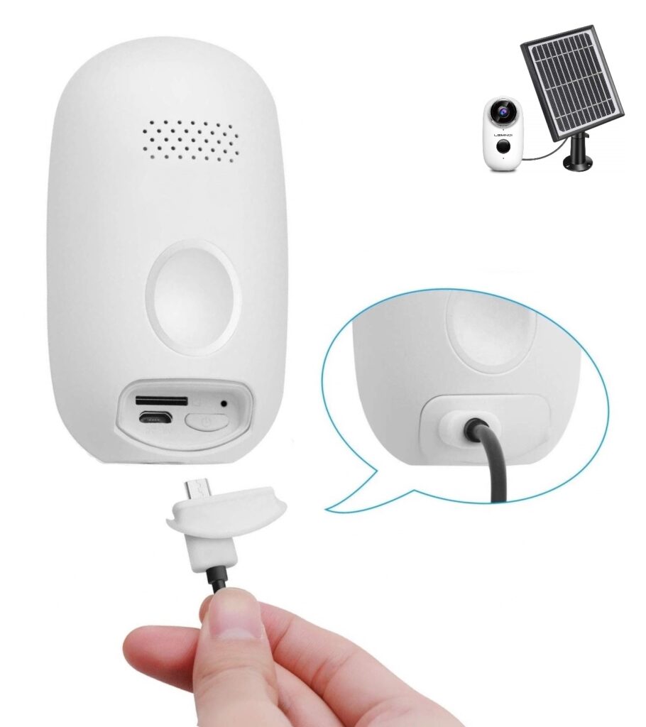 Telecamera di videosorveglianza batteria WiFi senza fili Lemnoi Ctronics A3 per interno ed esterno