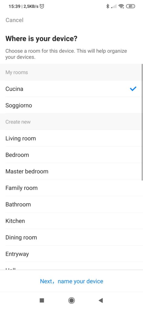 App Broadlink Universal Remote: duplicare telecomando radio cancello elettrico