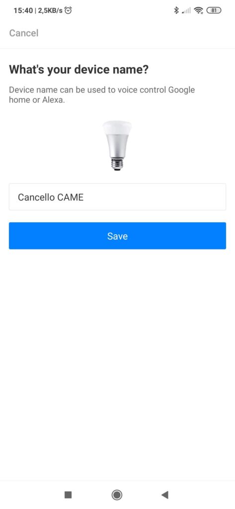 App Broadlink Universal Remote: duplicare telecomando radio cancello elettrico