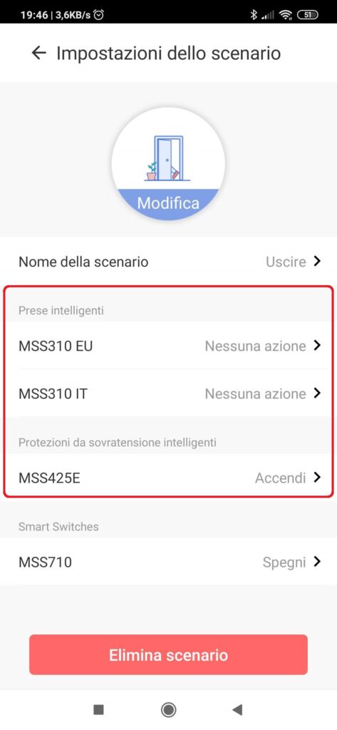 Presa intelligente WiFi Meross App