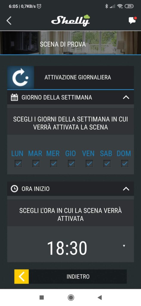Shelly Cloud App scene