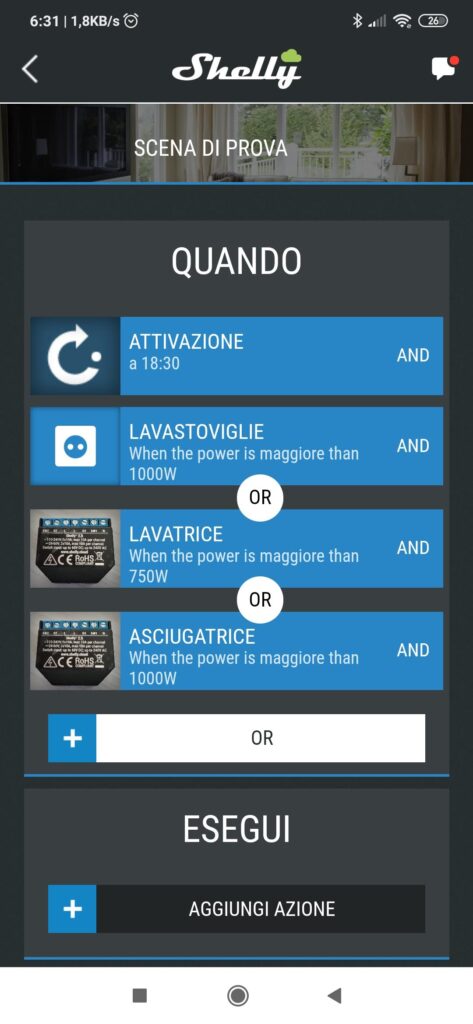 Shelly Cloud App scene