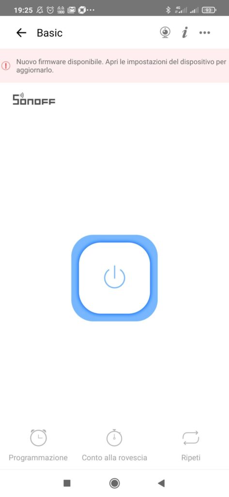 eWeLink App Sonoff Basic