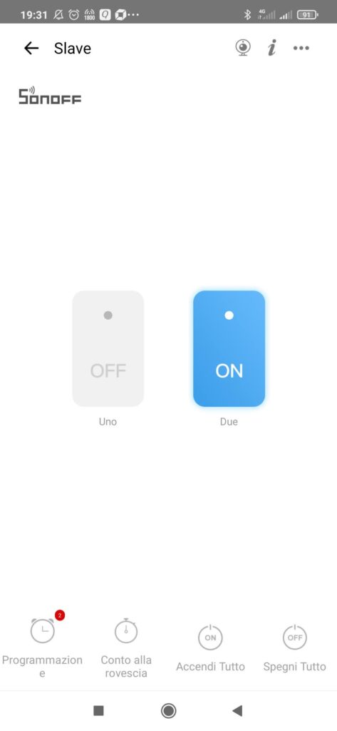 eWeLink App Sonoff T1