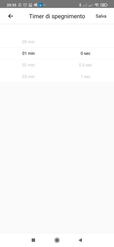Spegnimento automatico eWeLink App Sonoff