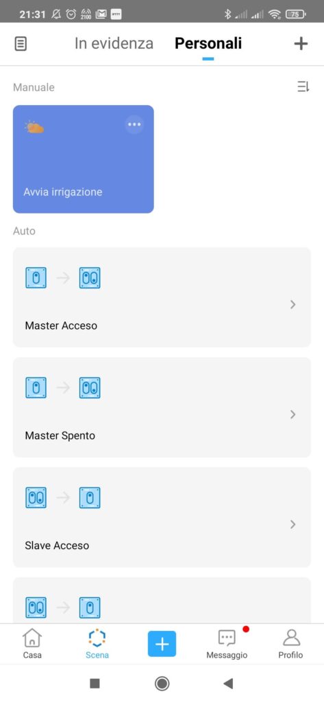eWeLink App Sonoff Scene