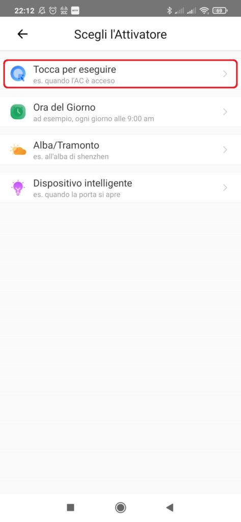 eWeLink App Sonoff scene