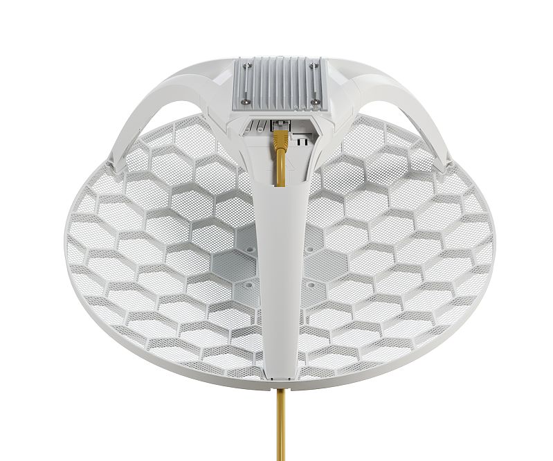Antenna esterna parabolica con modem router 4G LTE Cat. 6 integrato MikroTik LHGG LTE6 kit