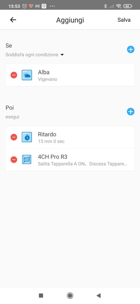 Sonoff 4CH Pro R3 tapparelle