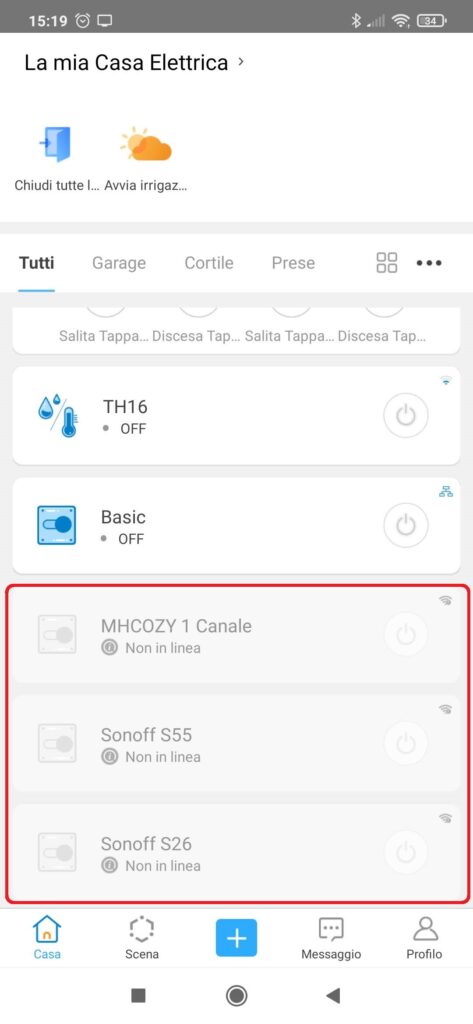 Sonoff offline o non in linea non si connette al WiFi