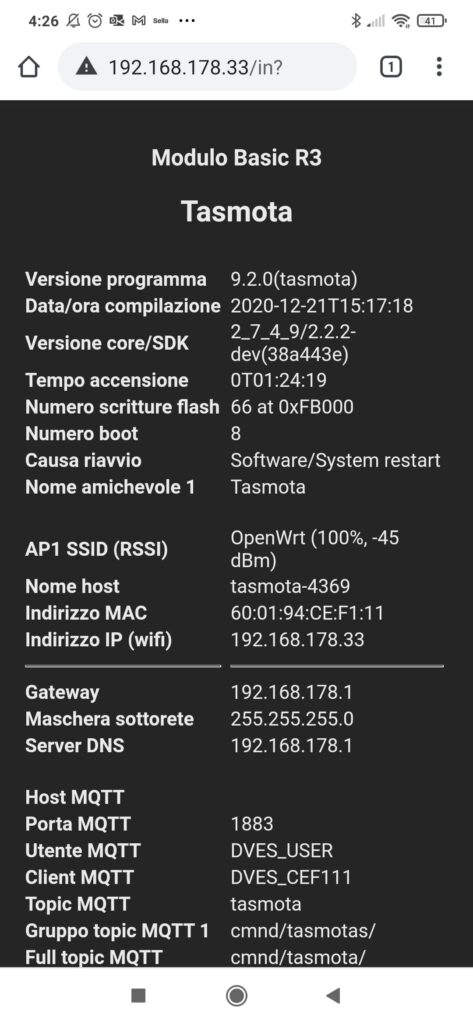 Sonoff Tasmota v9.2.0 Julie