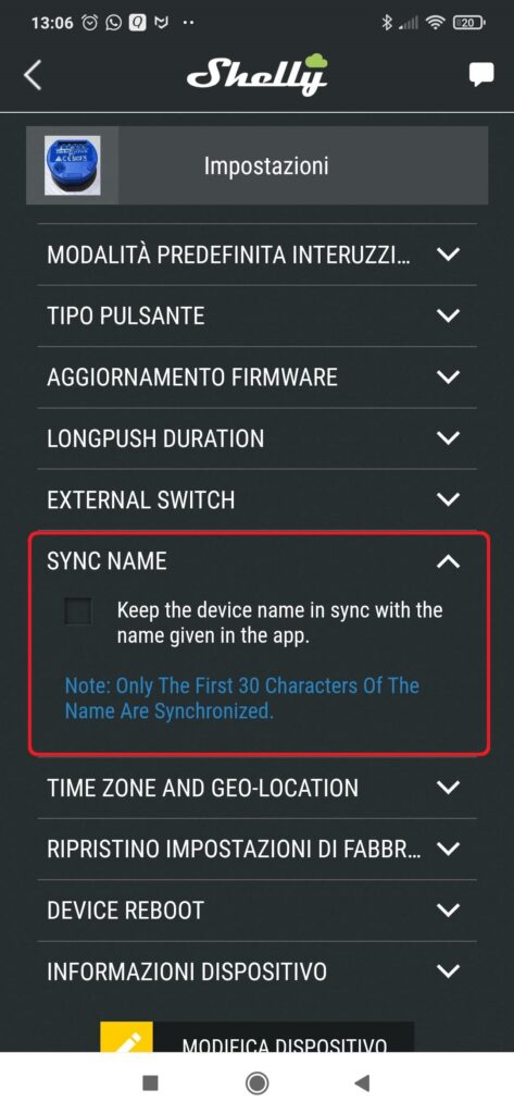 Shelly Cloud App