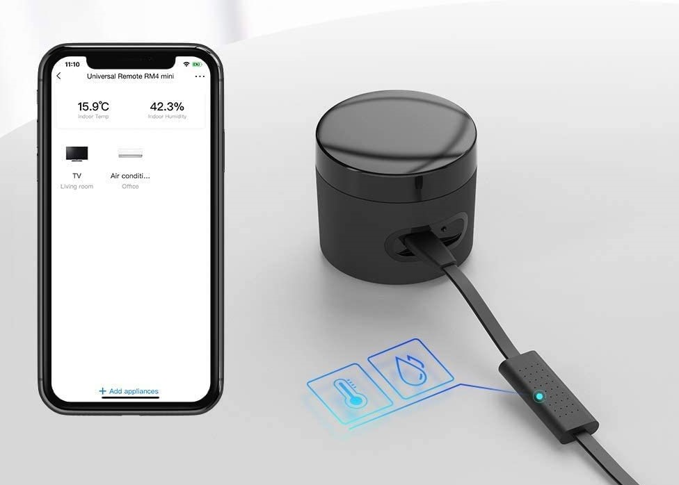 Sensore di umidità e temperatura Broadlink HTS2