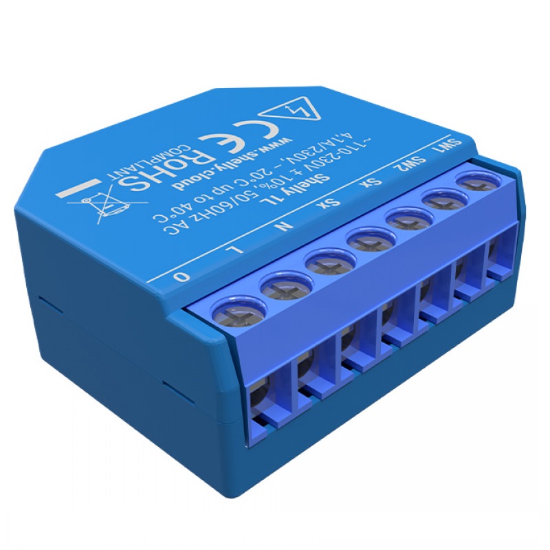 Interruttore WiFi senza neutro Shelly 1L