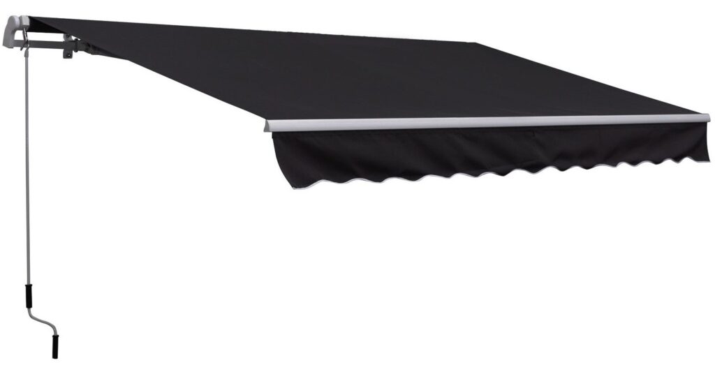 Tenda da sole con manovella