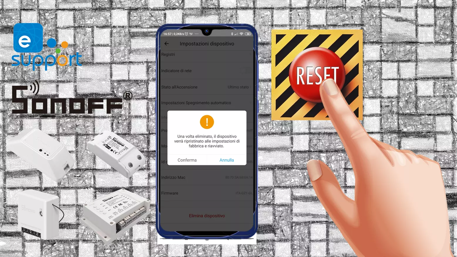 Factory Reset Sonoff: come resettare Sonoff Basic, Mini, S20, TH10 TH16