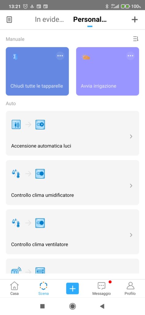 Creare scenari con Alexa