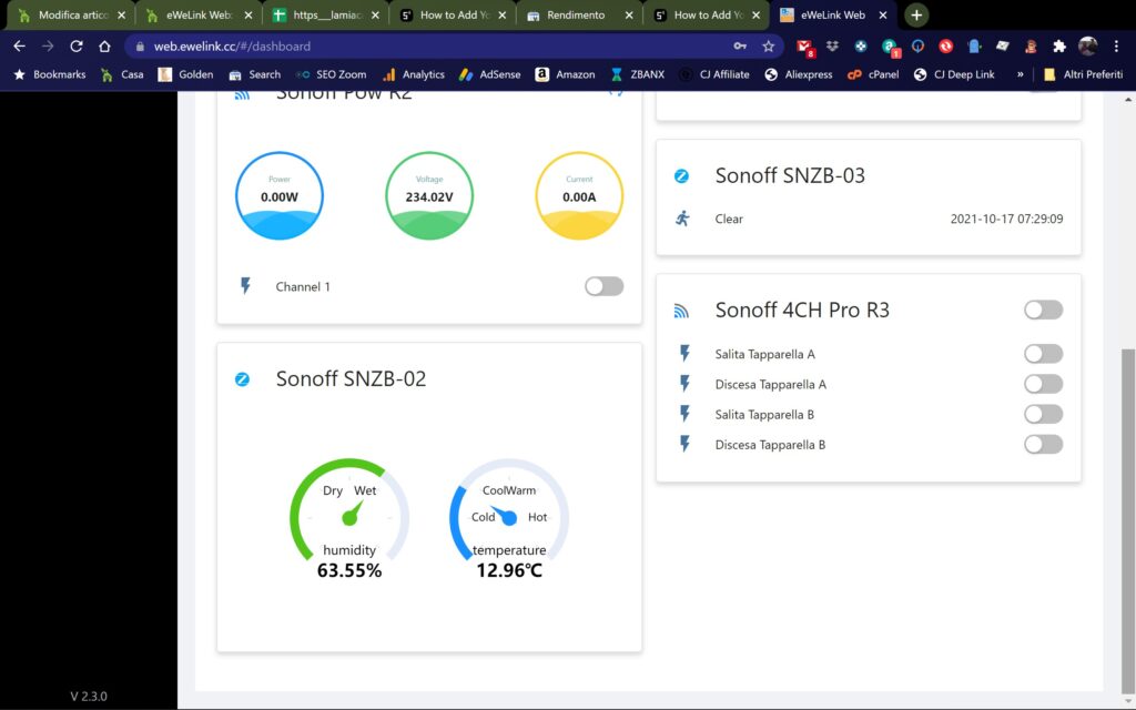 eWeLink Web: gestire Sonoff da PC Windows e Mac