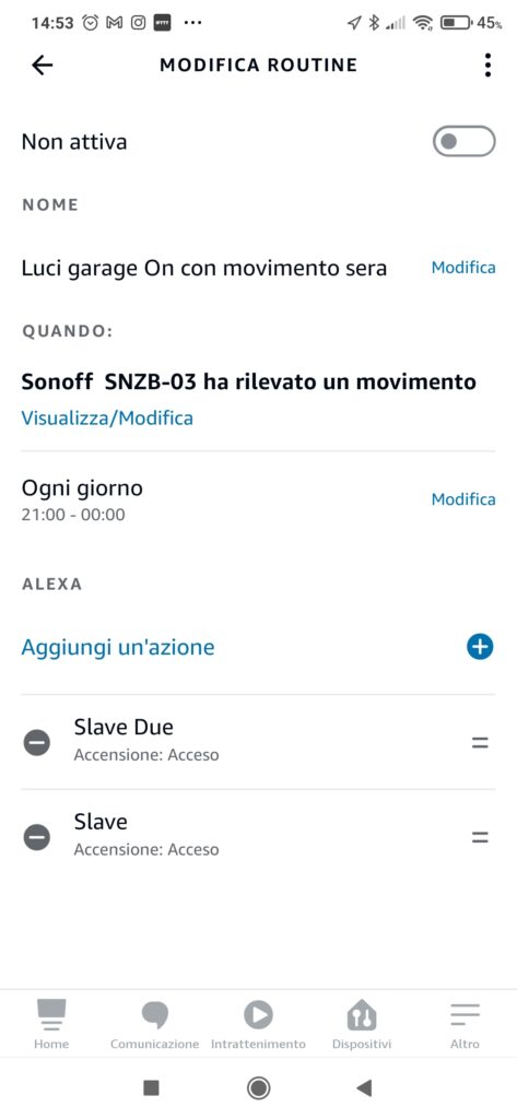 Routine Alexa