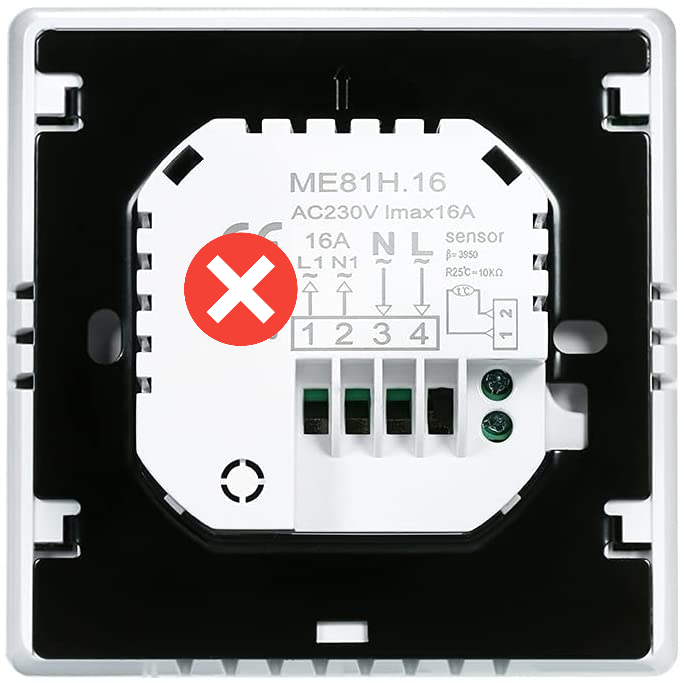 Termostato Tuya Smart Life senza conttato pulito (dry contact)