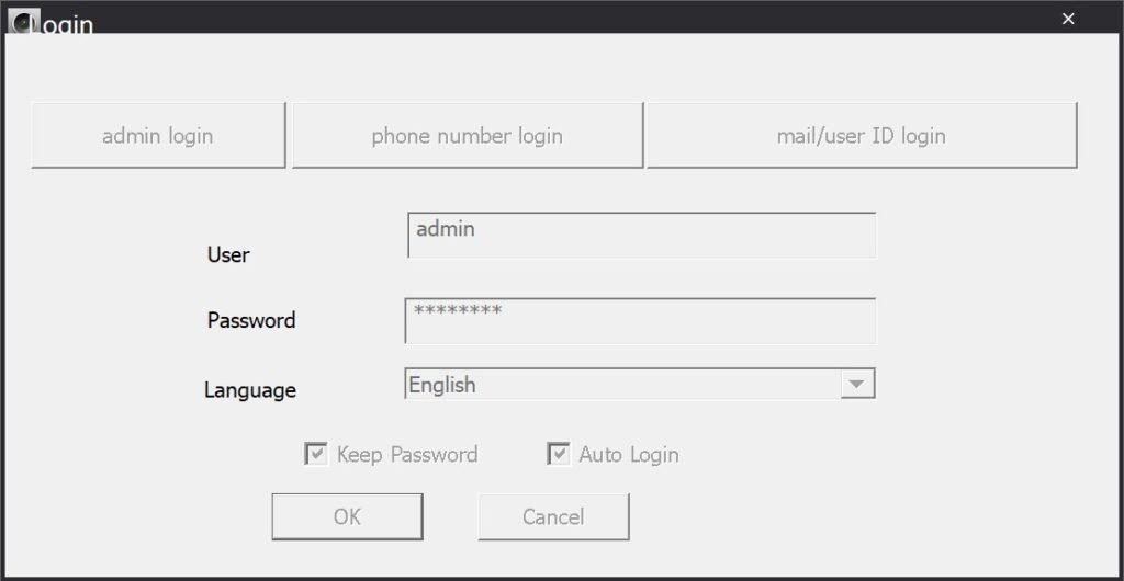 Yoosee PC login