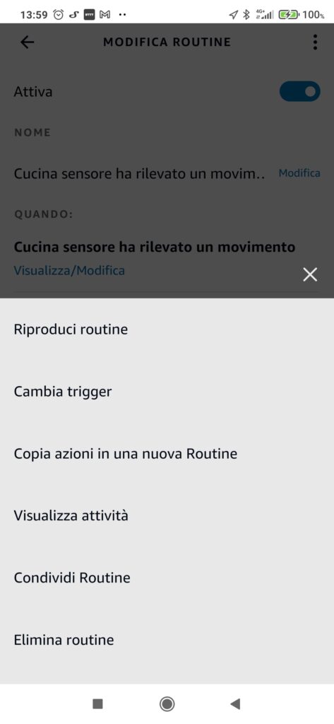 Condividere routine Alexa