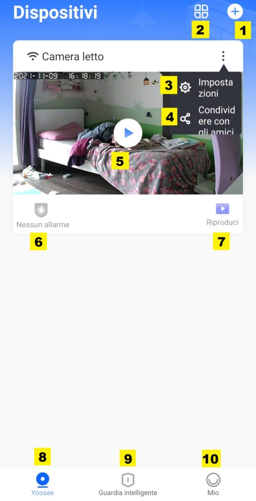 Yoosee app e YYP2P app: funzionalità disponibili