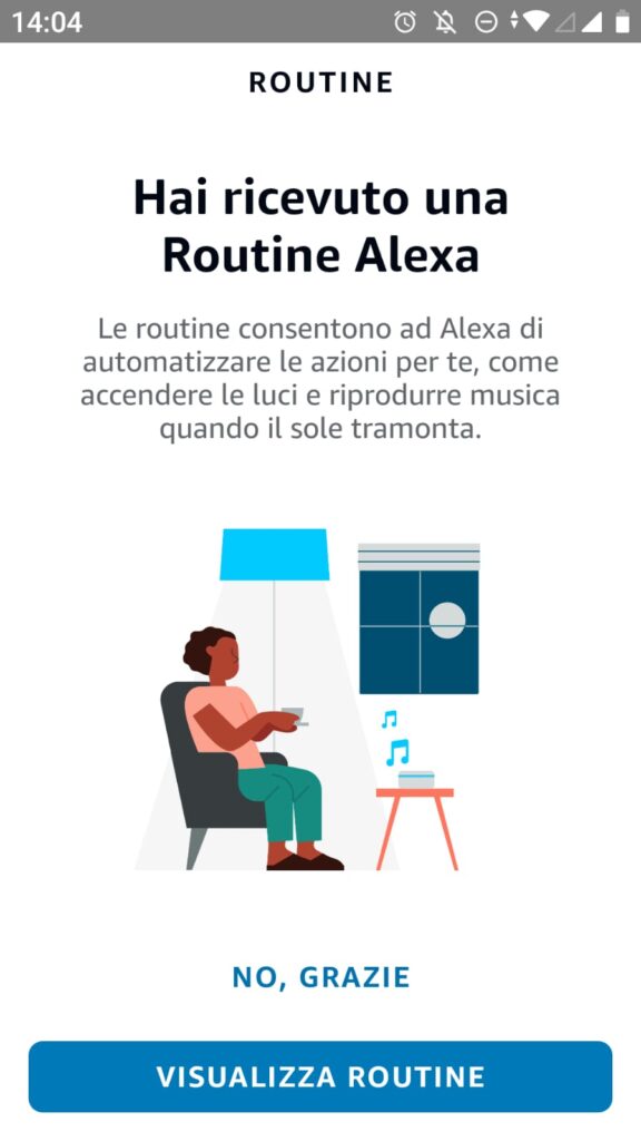 Condividere routine Alexa
