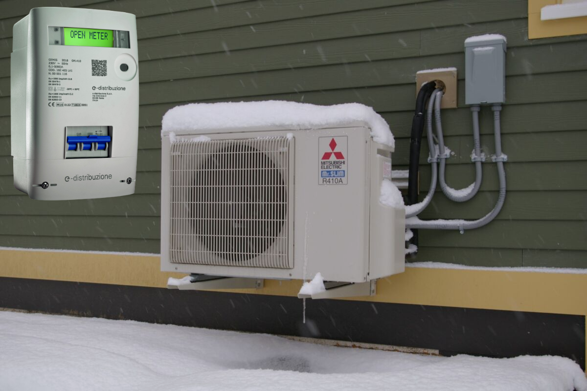 Calcolo potenza elettrica assorbita pompa di calore
